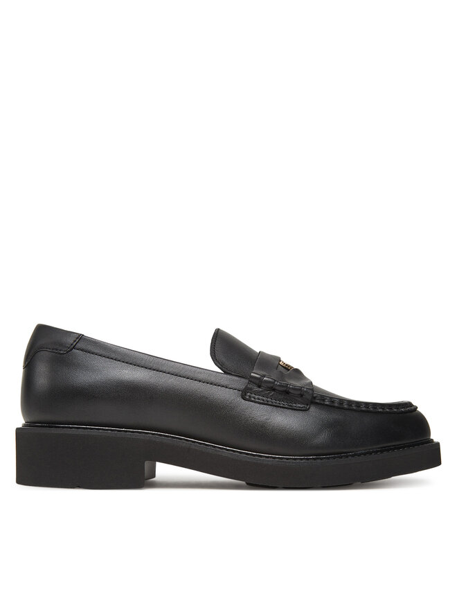Tommy Hilfiger Mokassins Tommy Hilfiger Crest Squarish Toe Penny Loafer FW0FW08633 Schwarz
