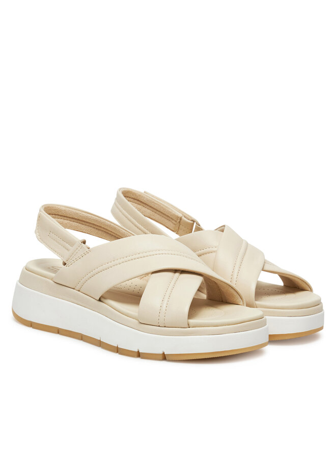 Clarks Sandály Clarks Tuscan Cross 26181470 Écru