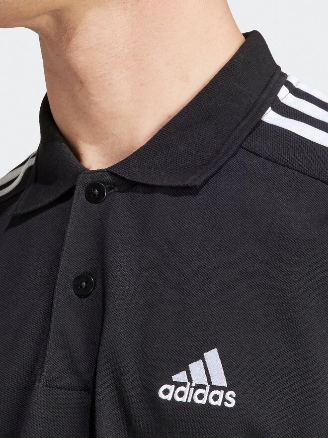 adidas adidas Pólóing Essentials Piqué Embroidered Small Logo 3-Stripes Polo Shirt IC9310 Fekete Regular Fit