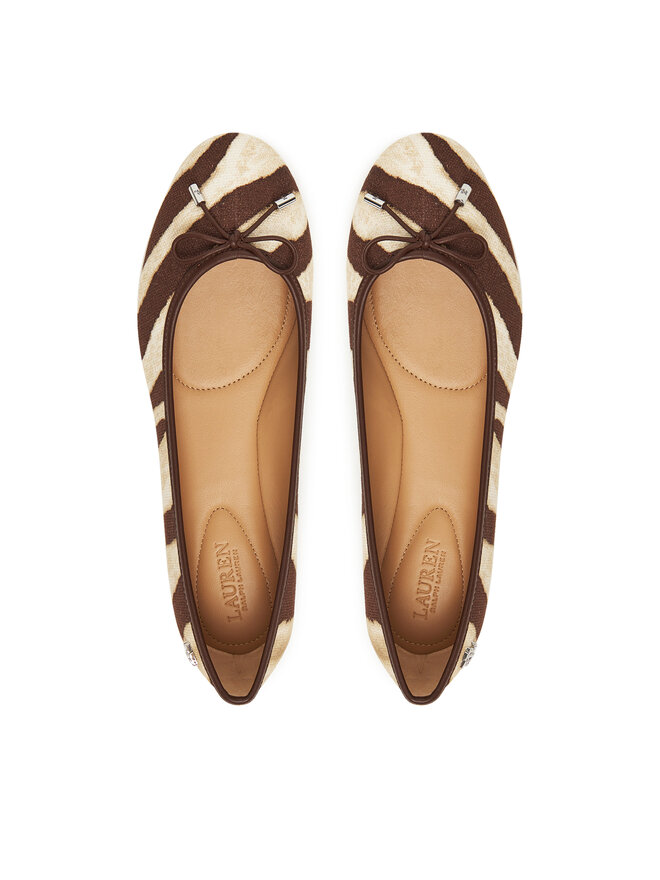 LAUREN RALPH LAUREN Балеринки LAUREN RALPH LAUREN Jayna 802974360001 Кафяв
