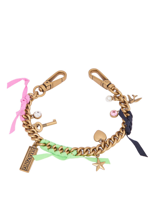 PINKO Austauschbarer Handtaschenriemen PINKO Bag Charm 1 AI 25-26 PCPL 105518 A2RK Goldfarben