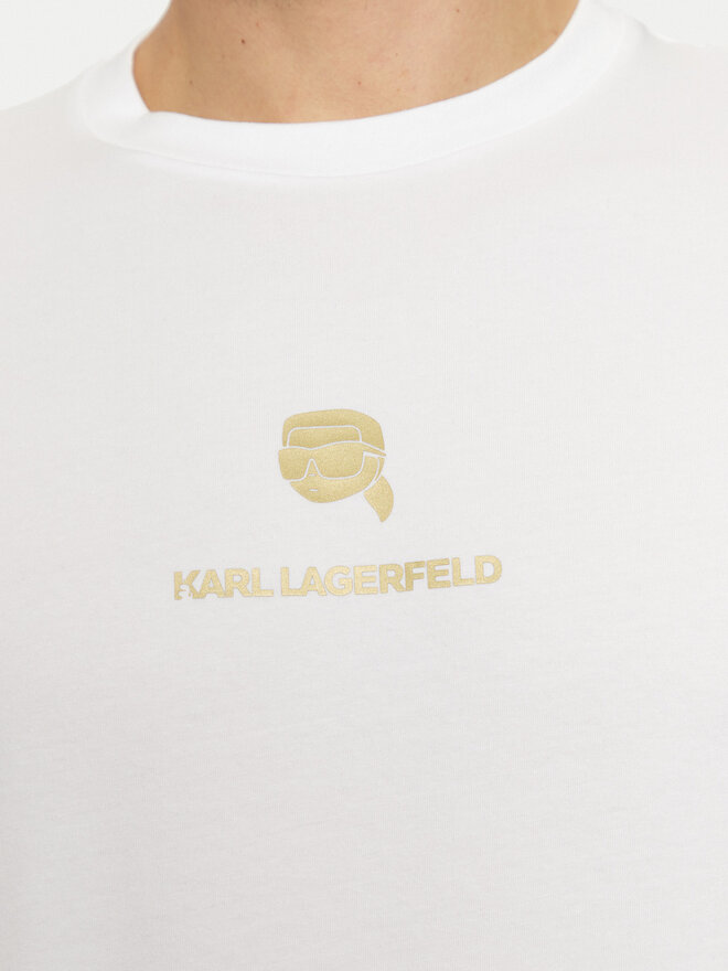 KARL LAGERFELD KARL LAGERFELD T-Shirt 755461 551235 Λευκό Regular Fit