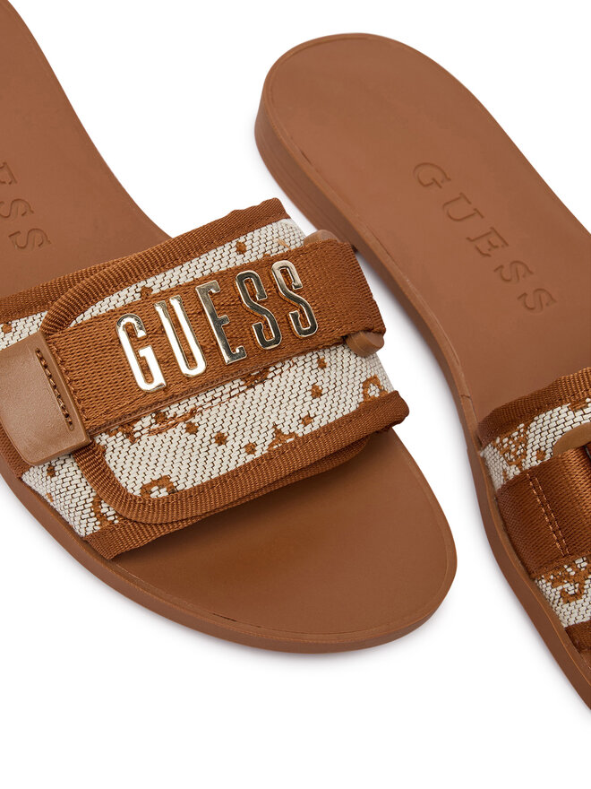 Guess Pantoletten Guess FLJEL5 FAB03 Braun