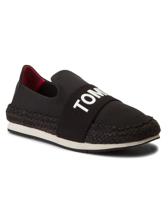 Espadrilles Tommy Jeans Hybrid Slip On EN0EN00096 Schwarz eschuhe