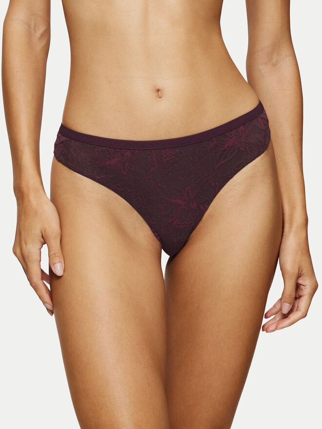 Triumph Triumph Braziljske spodnje hlačke Amourette Charm 10214456 Bordo rdeča