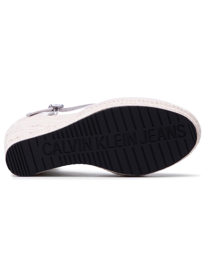 Calvin Klein Jeans Εσπαντρίγιες Calvin Klein Jeans Wedge Sandal Close Toe Co YW0YW00150 Μπεζ