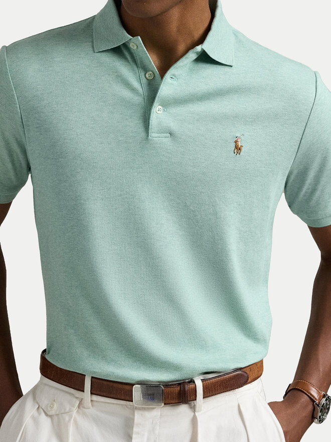 Polo Ralph Lauren Polo Ralph Lauren Поло 710704319166 Зелений Custom Slim Fit