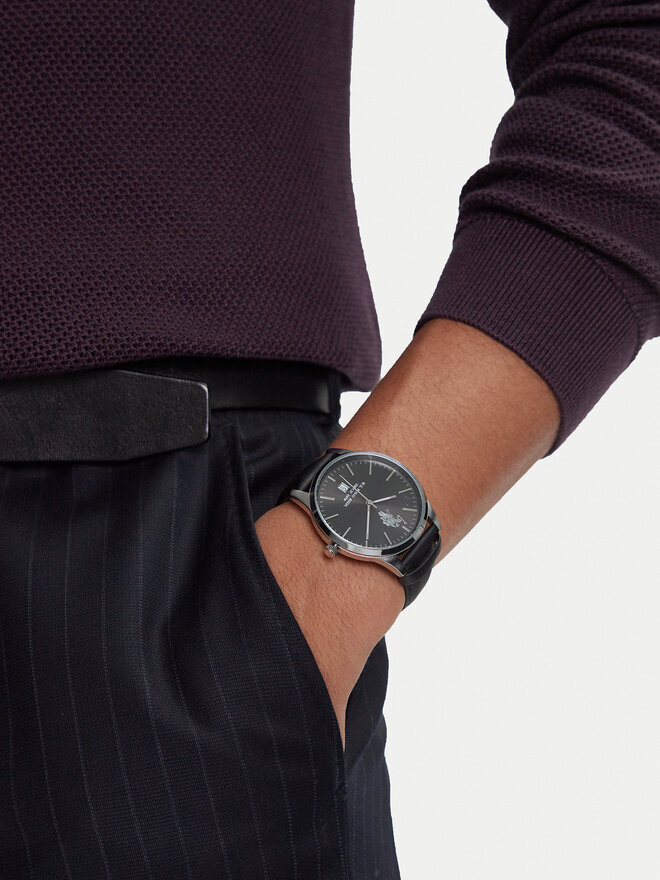 U.S. Polo Assn. Conjunto de reloj y pulsera U.S. Polo Assn. Owen USP6175TW Negro