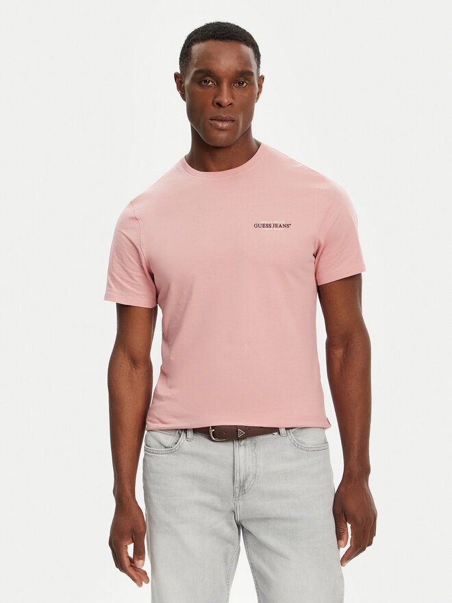Guess Jeans Guess Jeans T-Shirt M4YI55 K8HM0 Rosa Regular Fit