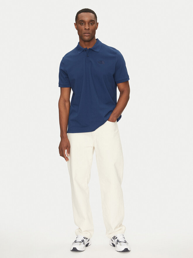 The North Face The North Face Polo marškinėliai Essential NF0A8C1P Mėlyna Regular Fit