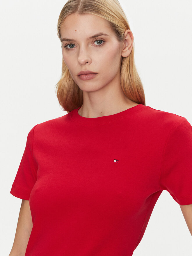 Tommy Hilfiger Tommy Hilfiger Marškinėliai New Cody WW0WW40587 Raudona Slim Fit