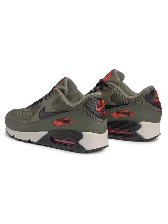 Nike air max 90 essential trainer olive / black shop