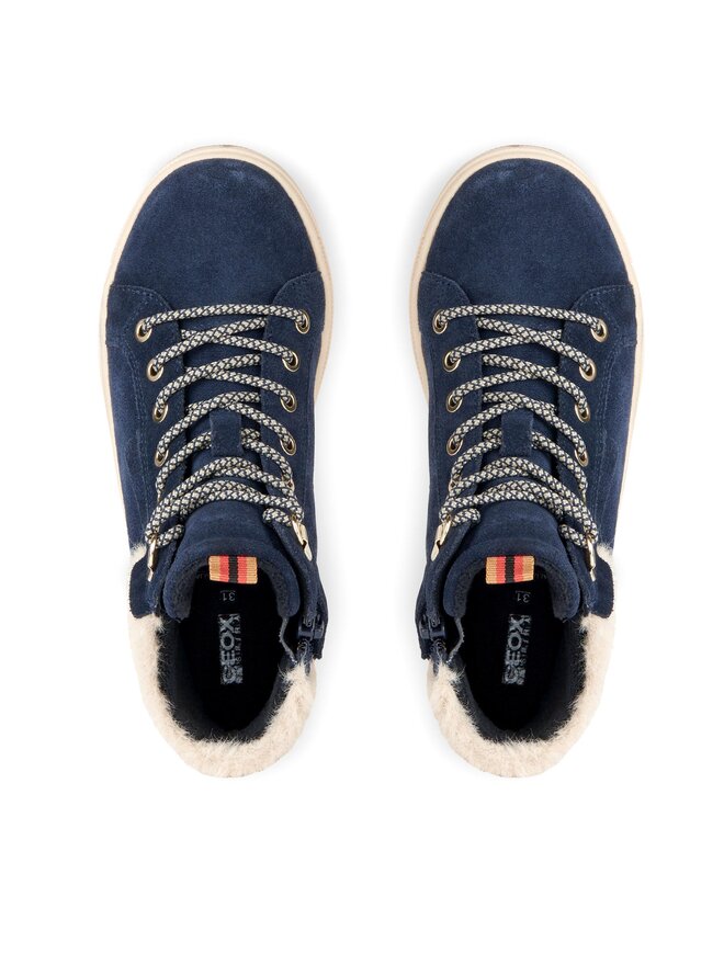 Geox Ghete Geox J Rebecca Girl Wpf J26CVA 00022 C4021 S Bleumarin