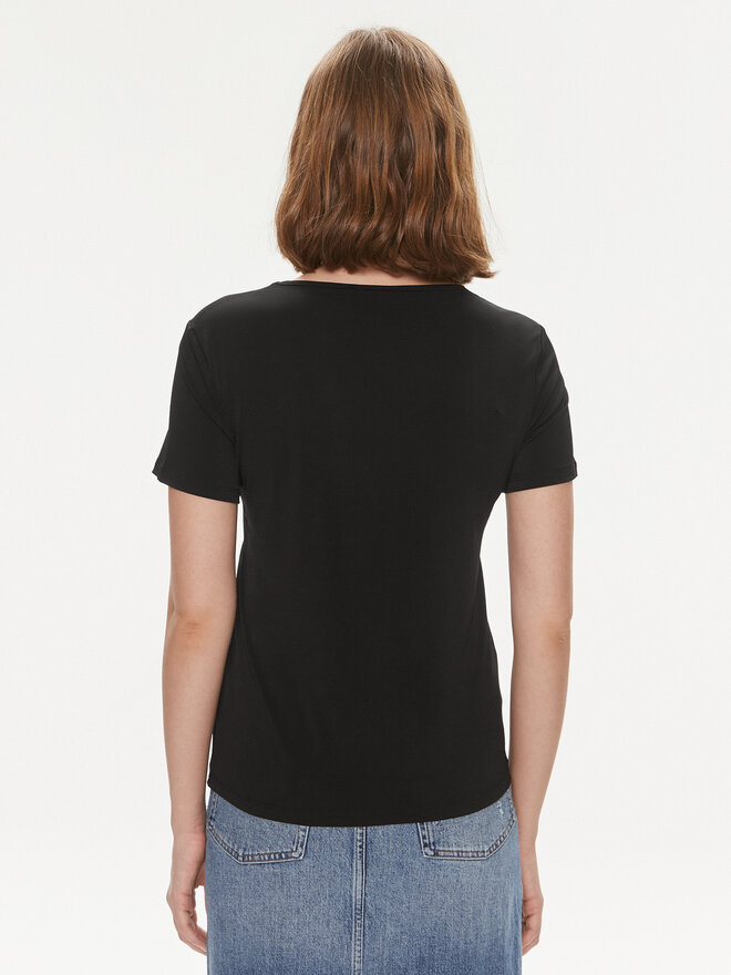Sisley Sisley Camiseta 3LRJL104Z Negro Regular Fit