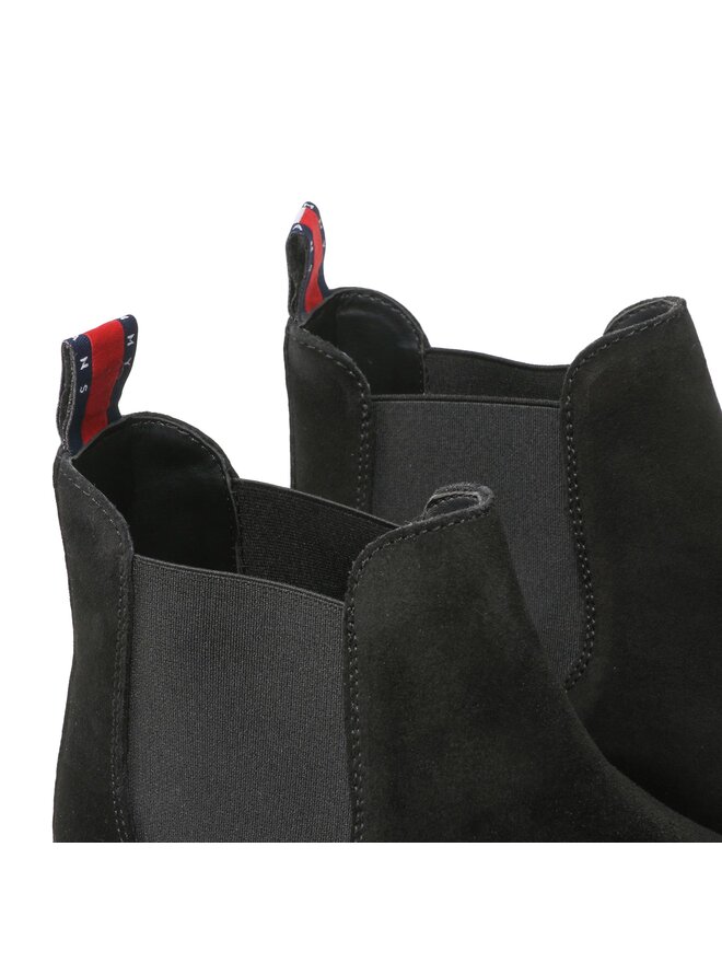 Tommy Jeans Боти тип челси Tommy Jeans Tommy Jeans Suede Boot EM0EM01205 Черен