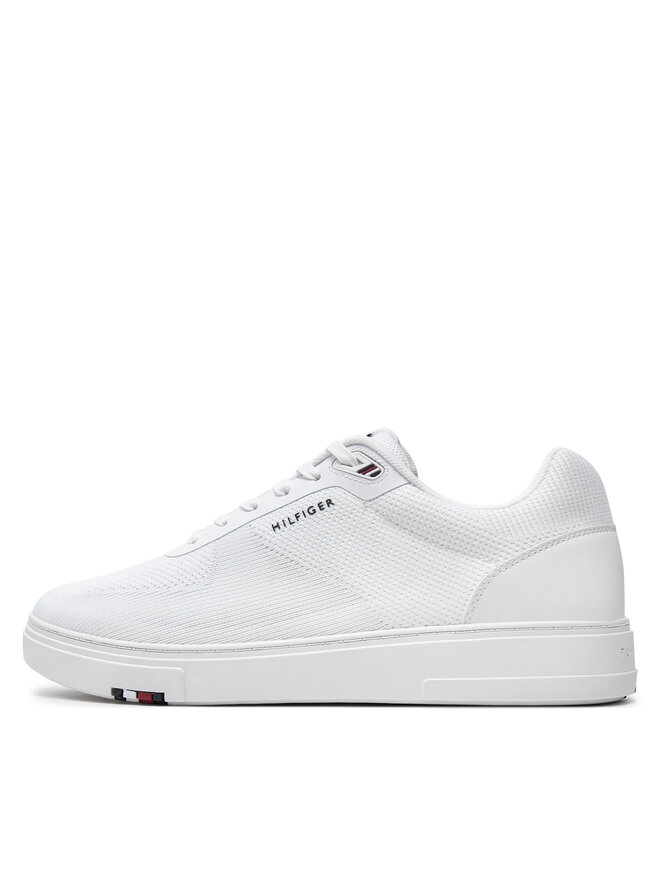 Tommy Hilfiger Sneakersy Tommy Hilfiger Modern Cup Knit Rwb FM0FM04942 Bílá