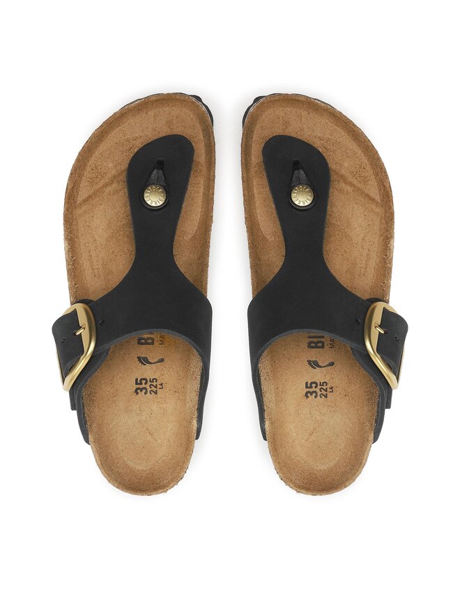 Birkenstock Zehentrenner Birkenstock Gizeh Big Buckle 1024107 Schwarz