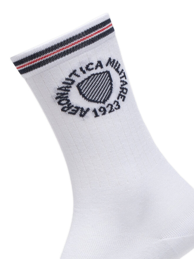 Aeronautica Militare Zestaw 2 par wysokich skarpet unisex Aeronautica Militare 251CZ015DL561 Biały