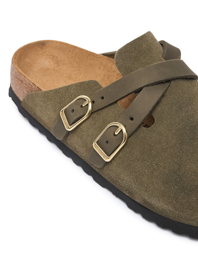 Birkenstock Шльопанці Birkenstock Blair D-Buckle 1033158 Темно-зелений
