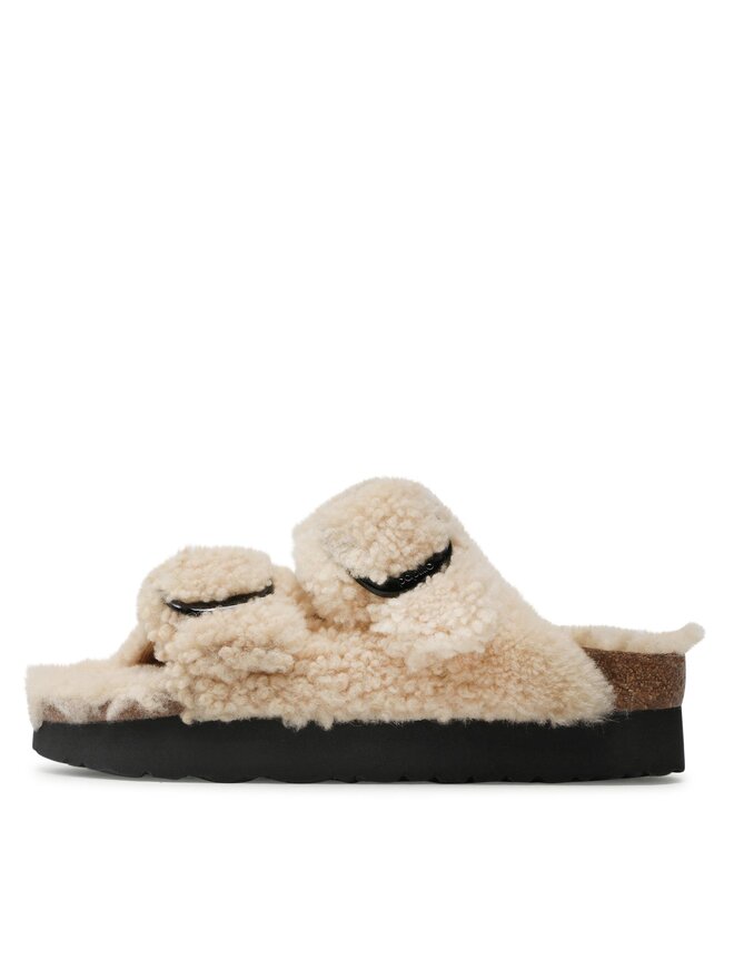 Birkenstock Чехли Birkenstock Arizona Big Buckle Shearling 1017642 Бежов