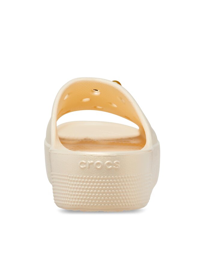 Pantoletten Crocs Cls Platform Crystal Perls Slide W 208388 Weiß ...