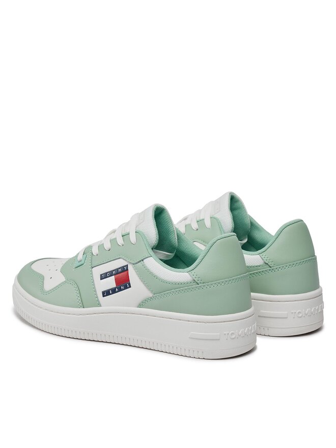 Tommy Jeans Сникърси Tommy Jeans Tjw Retro Basket Ess EN0EN02505 Зелен