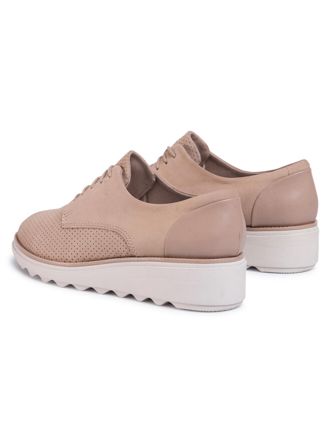 Clarks Oxford Schuhe Clarks Sharon Crystal 261476314 Beige