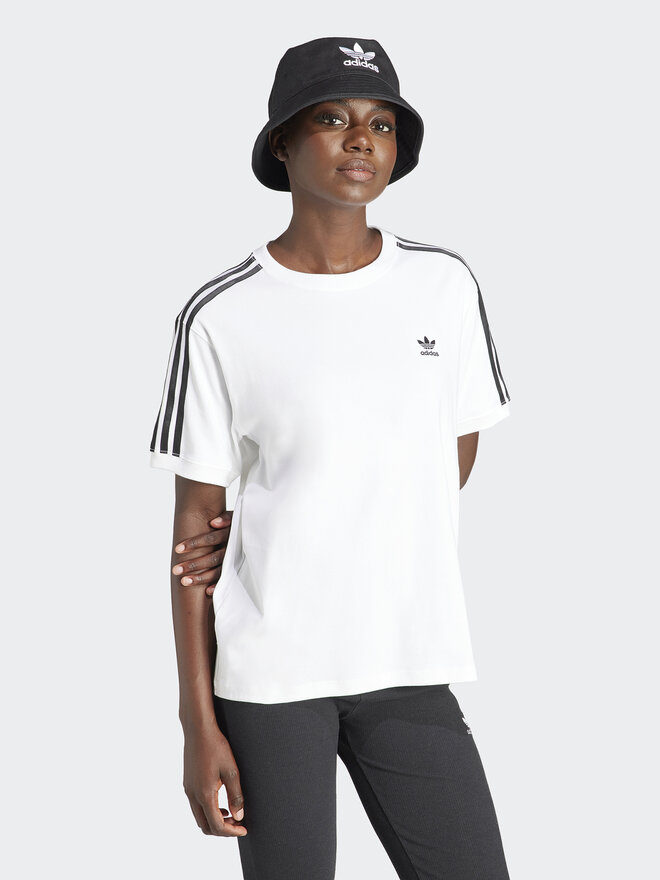adidas adidas T-Shirt 3-Stripes IR8051 Λευκό Regular Fit