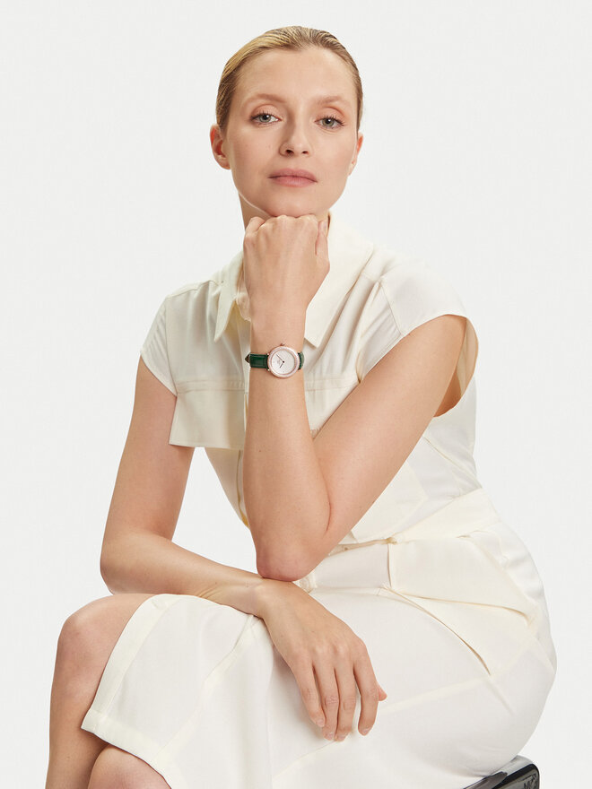 Daniel Wellington Pulkstenis Daniel Wellington Crystalline Bezel 32 DW00100826 Rozā zelts