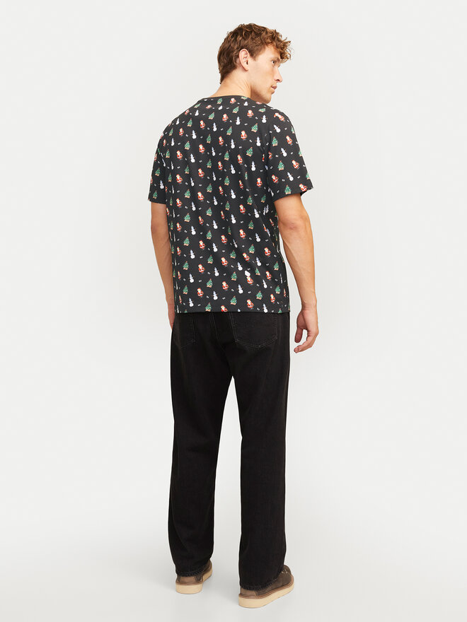 Jack&Jones Jack&Jones Camiseta Xmas Merry 12265399 Negro Standard Fit