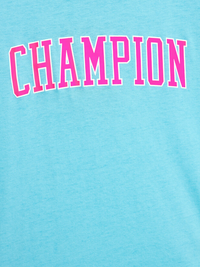 Champion Champion Marškinėliai Bookstore 404658 Mėlyna Regular Fit