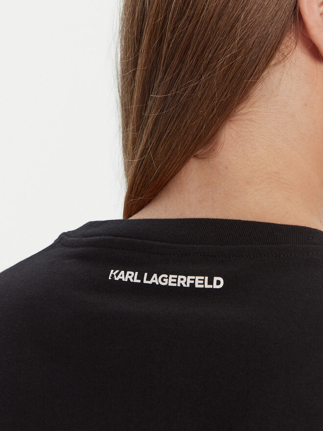 KARL LAGERFELD KARL LAGERFELD Camiseta A3W17104 Negro Regular Fit
