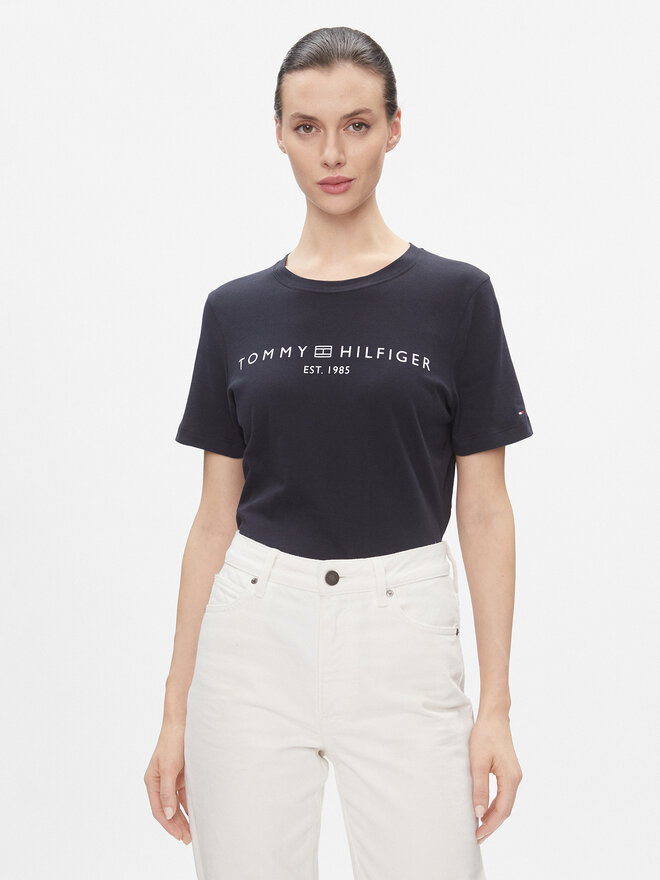 Tommy Hilfiger Tommy Hilfiger Póló WW0WW40276 Sötétkék Regular Fit