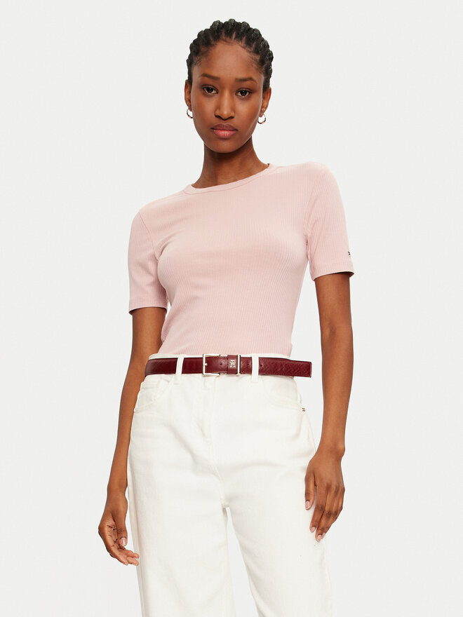 Tommy Hilfiger Tommy Hilfiger T-Shirt WW0WW43918 Rosa Slim Fit