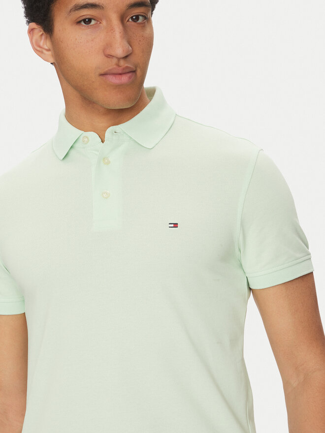 Tommy Hilfiger Tommy Hilfiger Pólóing 1985 MW0MW17771 Zöld Slim Fit