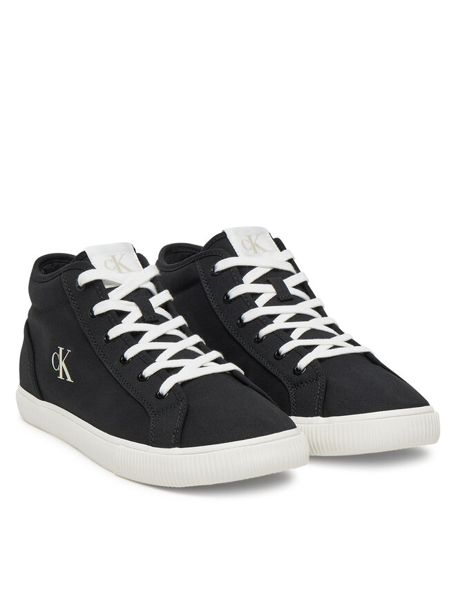 Calvin Klein Jeans Αθλητικά Calvin Klein Jeans Ess Vulc Mid Mg Canvas YM0YM01210 Μαύρο