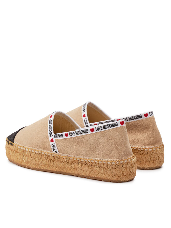 LOVE MOSCHINO Espadrilky LOVE MOSCHINO JA10553G0IIG0131 Béžová