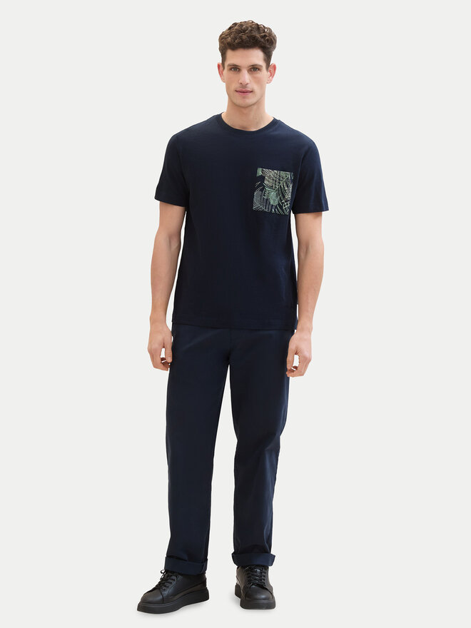 Tom Tailor Tom Tailor Marškinėliai 1040945 Tamsiai mėlyna Regular Fit