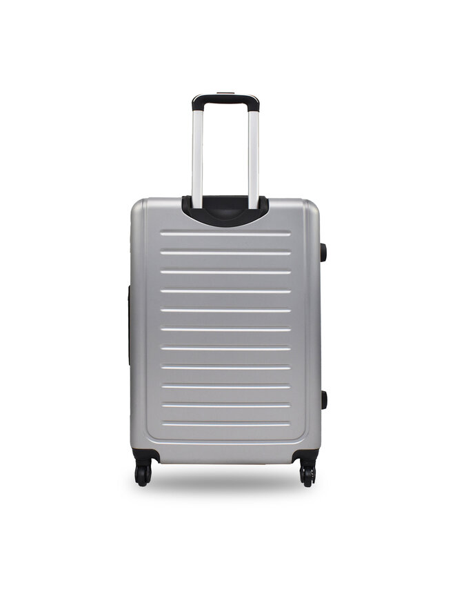 Semi Line Μεγάλη Βαλίτσα Semi Line T5799-3 Ασημί