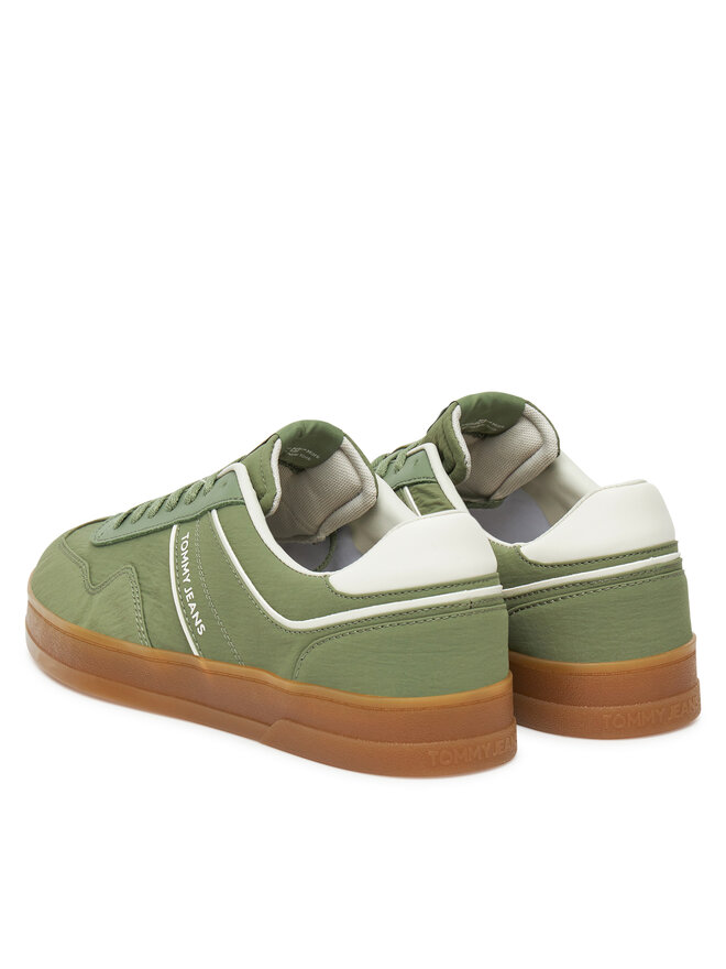 Tommy Jeans Снікерcи Tommy Jeans The Greenwich Mix Media EM0EM01586 Зелений