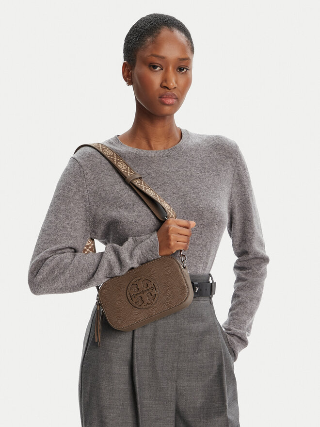 Tory Burch Сумка Tory Burch Mini Miller Crossbody 171955 Коричневий