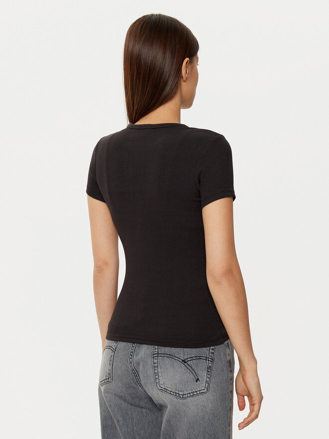Tommy Jeans Tommy Jeans T-Shirt DW0DW20463 Μαύρο Slim Fit