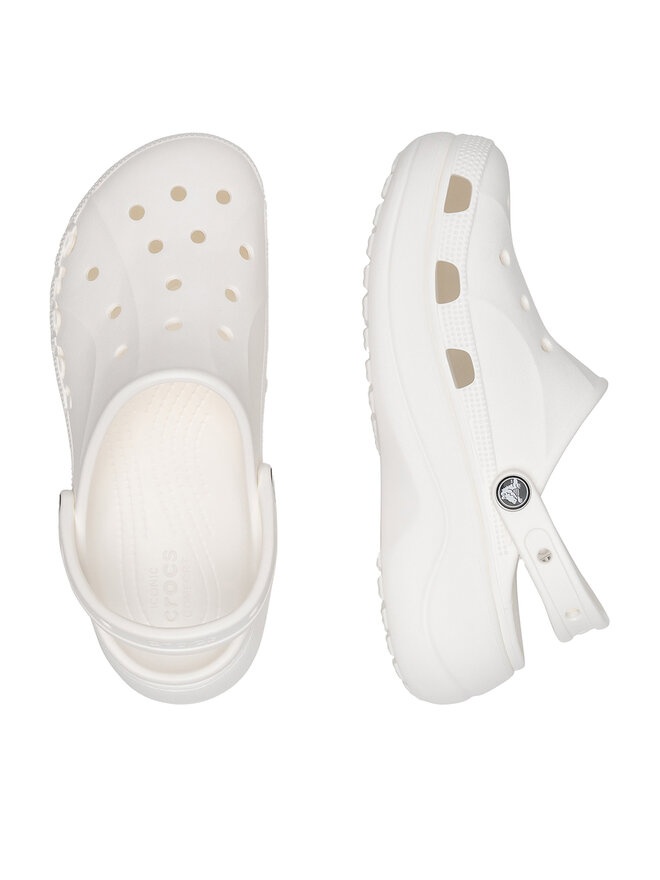 Crocs Παντόφλες Crocs BAYA PLATFORM CLOG 208186-100 Λευκό