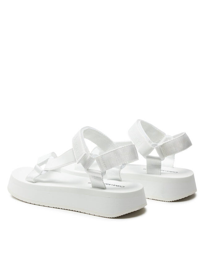 Calvin Klein Jeans Sandalen Calvin Klein Jeans Sandal Velcro Webbing Dc YW0YW01353 Weiß