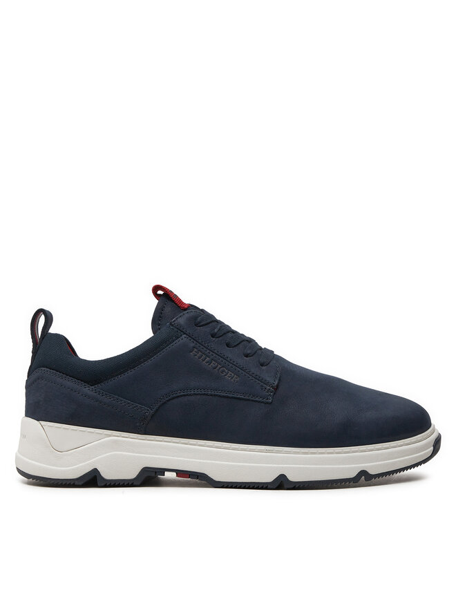 Tommy Hilfiger Sneakersy Tommy Hilfiger Nubuck Mix Hybrid Shoe FM0FM05092 Tmavomodrá