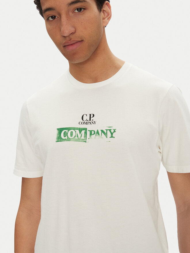 C.P. Company C.P. Company T-Shirt 18CMTS307A005431G Weiß Regular Fit