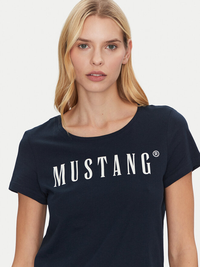 Mustang Mustang Póló Alma 1013933 Sötétkék Regular Fit