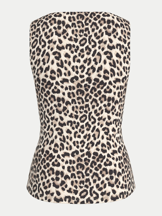 Vila Vila Top Kenza 14106850 Rjava Slim Fit