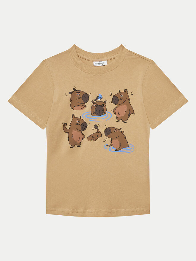 Coccodrillo Coccodrillo T-shirt WC5143225VBA Bež Regular Fit