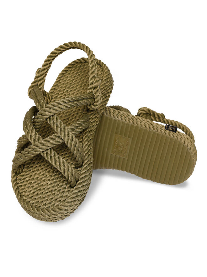 Bohonomad Sandály Bohonomad Bodrum Platform BOD.0011.PRS Khaki